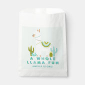 キュートホールラマおもしろいアクア1歳の誕生日パーティー フェイバーバッグ (正面)