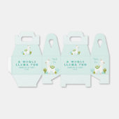 キュートホールラマおもしろいアクア1歳の誕生日パーティー フェイバーボックス (折り畳みなし)