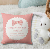 キュートボウ誕生状態生まれたばかりのベビー装飾用クッション クッション