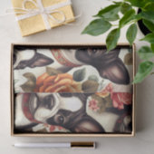 キュートボストンテリアイラストレーション 薄葉紙 (ギフト)