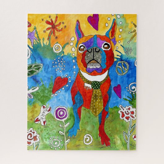 キュートボストンテリアパズル- 520点 ジグソーパズル (縦)