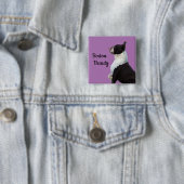 キュートボストンテリアボストン美しいピンボタン 缶バッジ (インサイチュ)