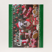 キュートボストンテリアinクリスマスパジャマパズル ジグソーパズル (縦)