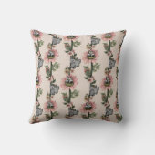 キュートボタニカルコアラベイリーウォーターイラストレーション クッション (裏面)