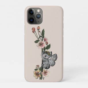 キュートボタニカルコアラベイリーウォーターイラストレーション iPhone 11 PROケース