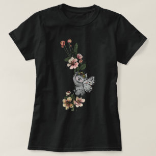 キュートボタニカルコアラベイリーウォーターイラストレーション Tシャツ