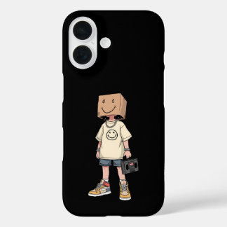 キュートボックスヘッドボーイストリートウェアファッションiPhoneケース iPhone 16ケース