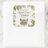 キュートボブキャットウッドランドありがとう誕生日 スクエアシール (バッグ)