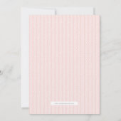 キュートボホウォーターカラーレインボー誕生日コーラルファースト 招待状 (裏面)