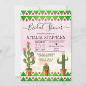 キュートボホシックサボツトリュバルブライダルシャワー 招待状 (正面)