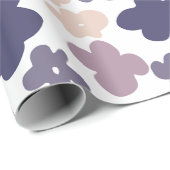 キュートボホデイジーパープル ラッピングペーパー (ロールコーナー)