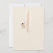 キュートボホベビーキラフェパンパスバースデーパーティー 招待状 (裏面)