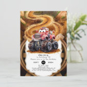 キュートボホモンスタートラック誕生日 招待状 (スタンド正面)