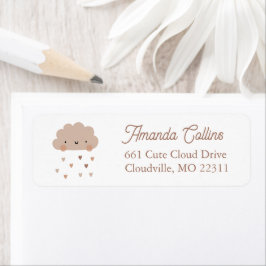 キュートボホレインクラウド差出人住所 ラベル