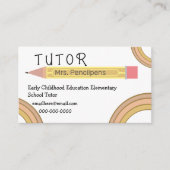 キュートボホレインボーズチューター先生 名刺 (正面)