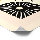 キュートボホレトロサンカラフル ポスター (角)