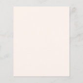 キュートボホレトロフローラブライダルシャワーママアドバイス (裏面)