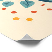 キュートボホヴィンテージレトロ天陽 ポスター (角)