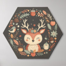 キュートボホーオータムディアーリース