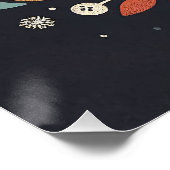 キュートボホーオータムロビンリースウォールデカール ポスター (コーナー)