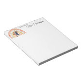 キュートボホーレインボーバニーカスタム先生評価 ノートパッド (アングル)