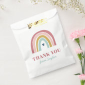 キュートボホーレインボーピンク誕生日 フェイバーバッグ (封をした状態)