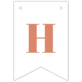 キュートボホーレインボーピーチ誕生日 バンティングフラッグ (第2の旗)