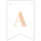 キュートボホーレインボーピーチ誕生日 バンティングフラッグ (第3の旗)