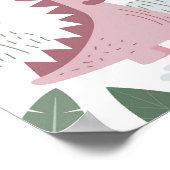 キュートボホTレックス恐竜ベビールーム子供部屋デコール ポスター (角)