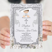 キュートボーイシャルロバプテスマ《キリスト教》洗礼式や命名式招待状 招待状