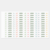 キュートボーイズ恐竜の衣服ラベル新学期 ラベル (シート)