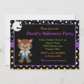 キュートボーイワーウルフハローウィンパーティ 招待状 (正面)