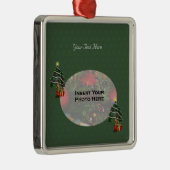 キュートボーイ小妖精や小人ツリーホリデーフォトオーナメント メタルオーナメント (右)