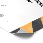 キュートボーイ誕生日建築車パーティー ポスター (角)