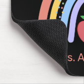 キュートボーカラフルレインボー先生 マウスパッド (コーナー)