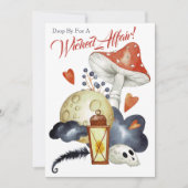 キュートポイズンマッシュルーム悪事ハローウィンパーティ 招待状 (正面)