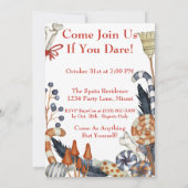 キュートポイズンマッシュルーム悪事ハローウィンパーティ 招待状 (裏面)