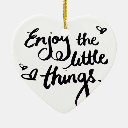 キュートポジティ感動的ビティ引用文 セラミックオーナメント (正面)