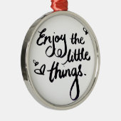 キュートポジティ感動的ビティ引用文 メタルオーナメント (右)