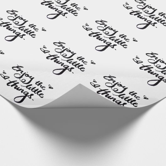 キュートポジティ感動的ビティ引用文 ラッピングペーパー (角)