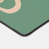 キュートポッサムイラストレーションライトグリーンパーソナライズされた デスクマット (コーナー)