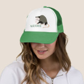 キュートポッサムイラストレーション パーソナライズされた キャップ (インサイチュ)