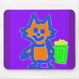 キュートポップコーン子猫マウスパッド マウスパッド