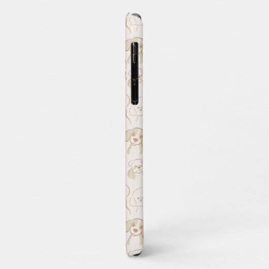 キュートポップ・アートのな犬のパタエレガントーン Case-Mate iPhoneケース (裏面/左)