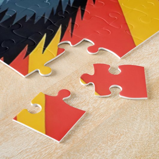 キュートポップ・アートのアートバッジャー ジグソーパズル (側面)