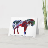 キュートポニー誕生日カード – 10誕生日カード カード (裏面)