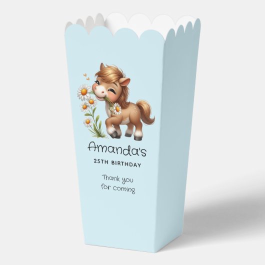 キュートポニー食べデイジー誕生日ありがとう フェイバーボックス (正面)