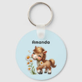 キュートポニー食べデイジー キーホルダー (正面)