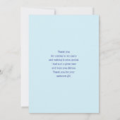 キュートポニー食べデイジー サンキューカード (裏面)