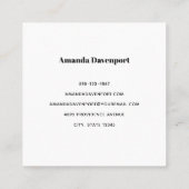 キュートポニー食べデイジー スクエア名刺 (裏面)